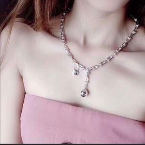 Silver stainless steel woman’s necklace